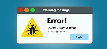 Software bug alert.
